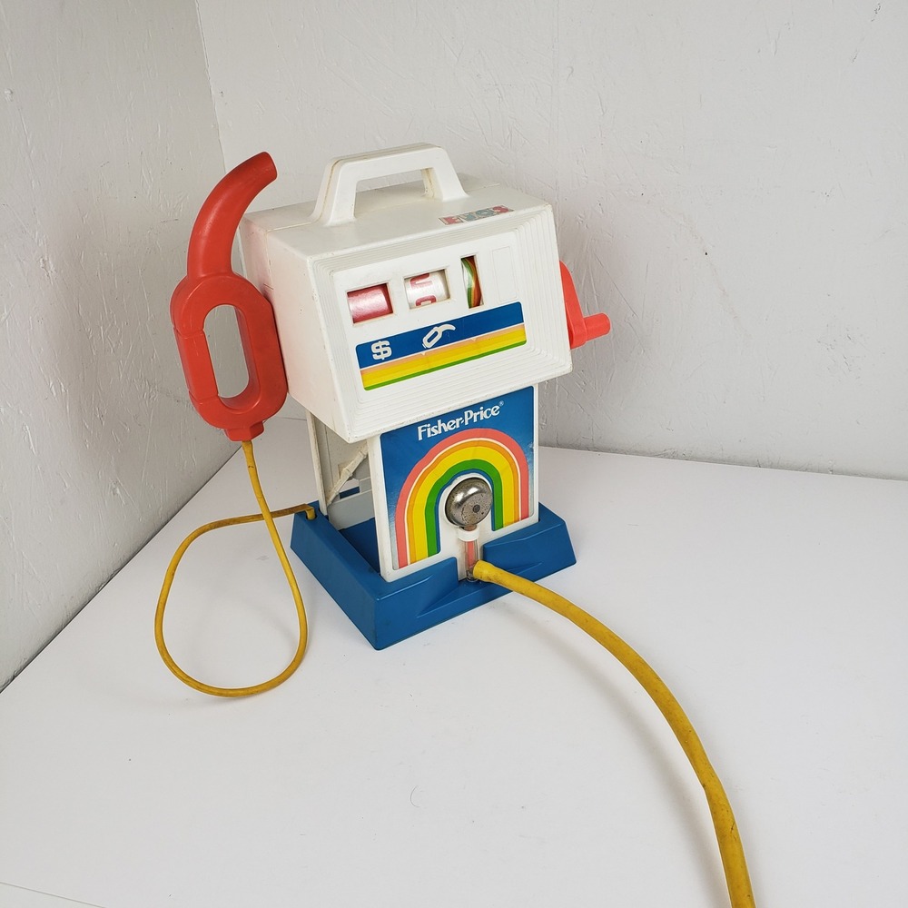 Vintage 1983 Fisher-Price #984 Gas & Go Service Center Pretend Play Station Pump